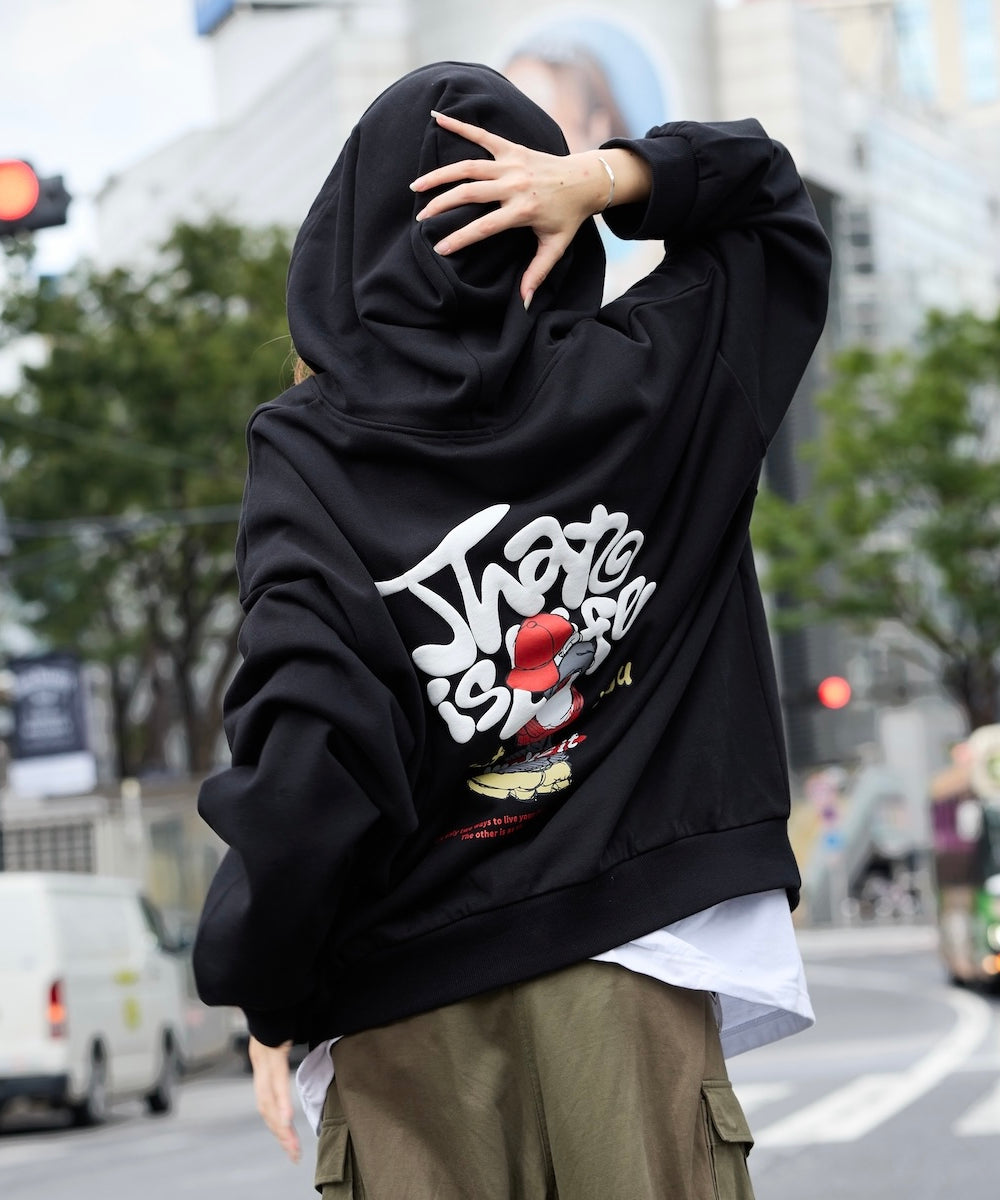 HEAVY WEIGHT 12.0oz “POSTER BOY” LOGO ZIP HOODIE