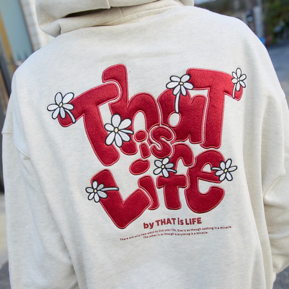 HEAVY WEIGHT 12.0oz "FLOWER" LOGO HOODIE