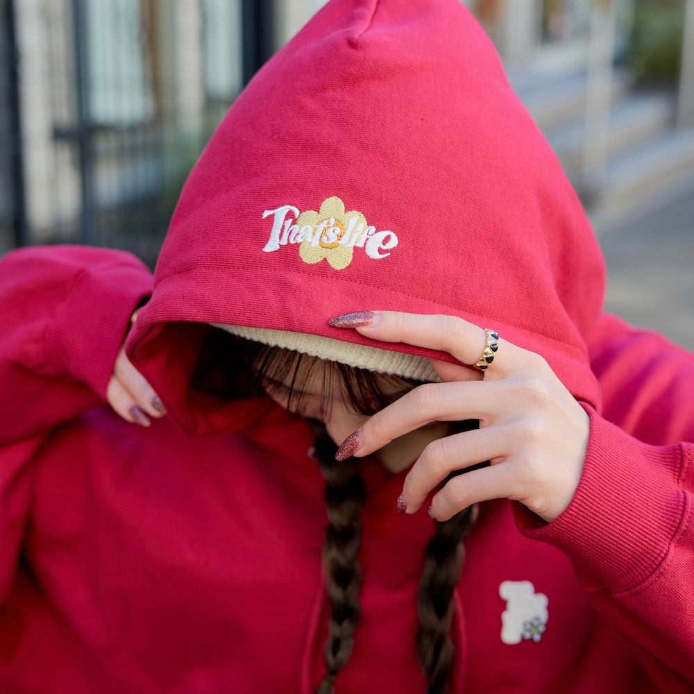 HEAVY WEIGHT 12.0oz "FLOWER" LOGO HOODIE