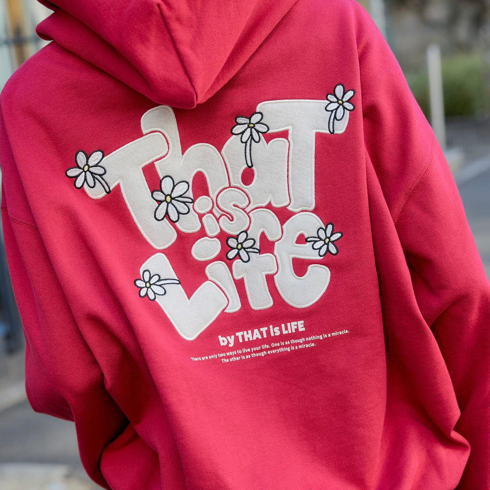 HEAVY WEIGHT 12.0oz "FLOWER" LOGO HOODIE