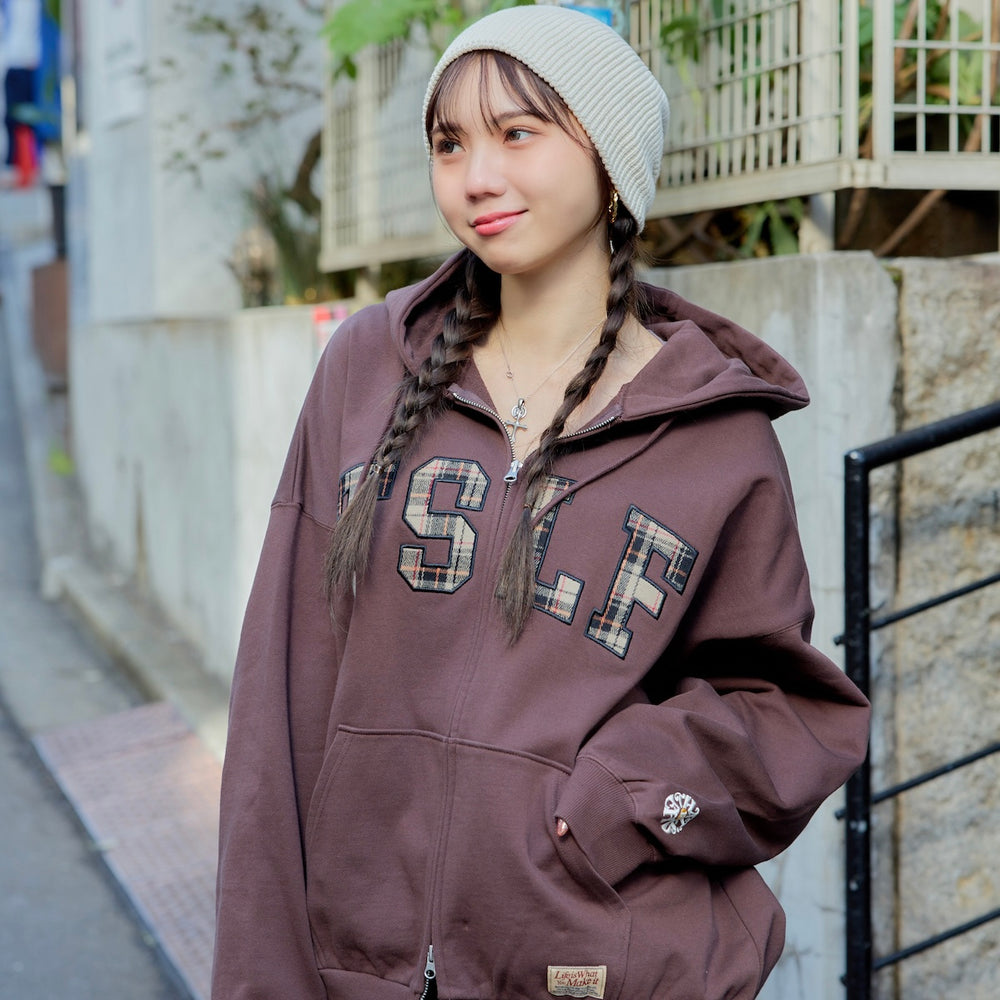 12.0oz FRONT LOGO ZIP HOODIE