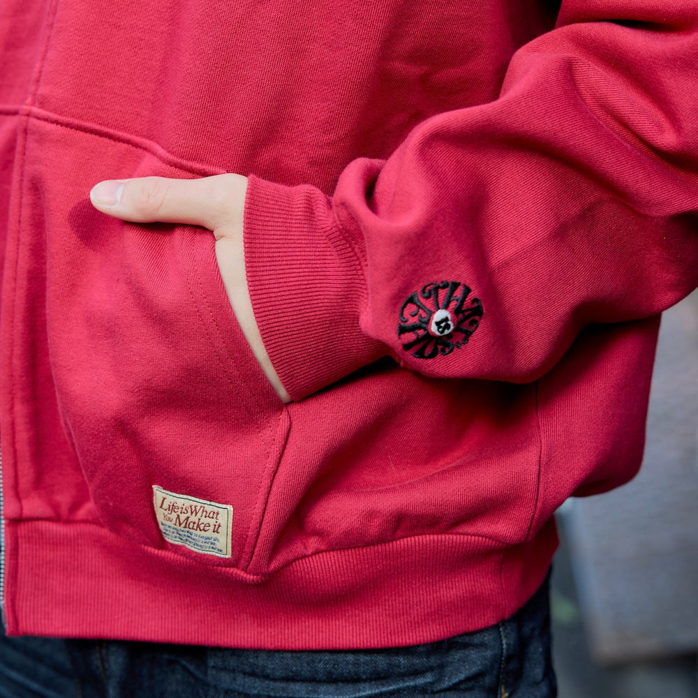 12.0oz FRONT LOGO ZIP HOODIE