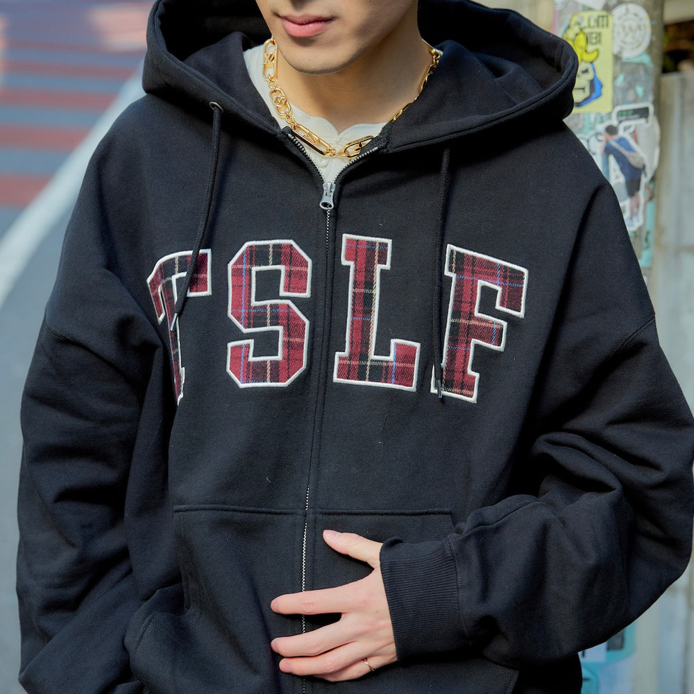 12.0oz FRONT LOGO ZIP HOODIE