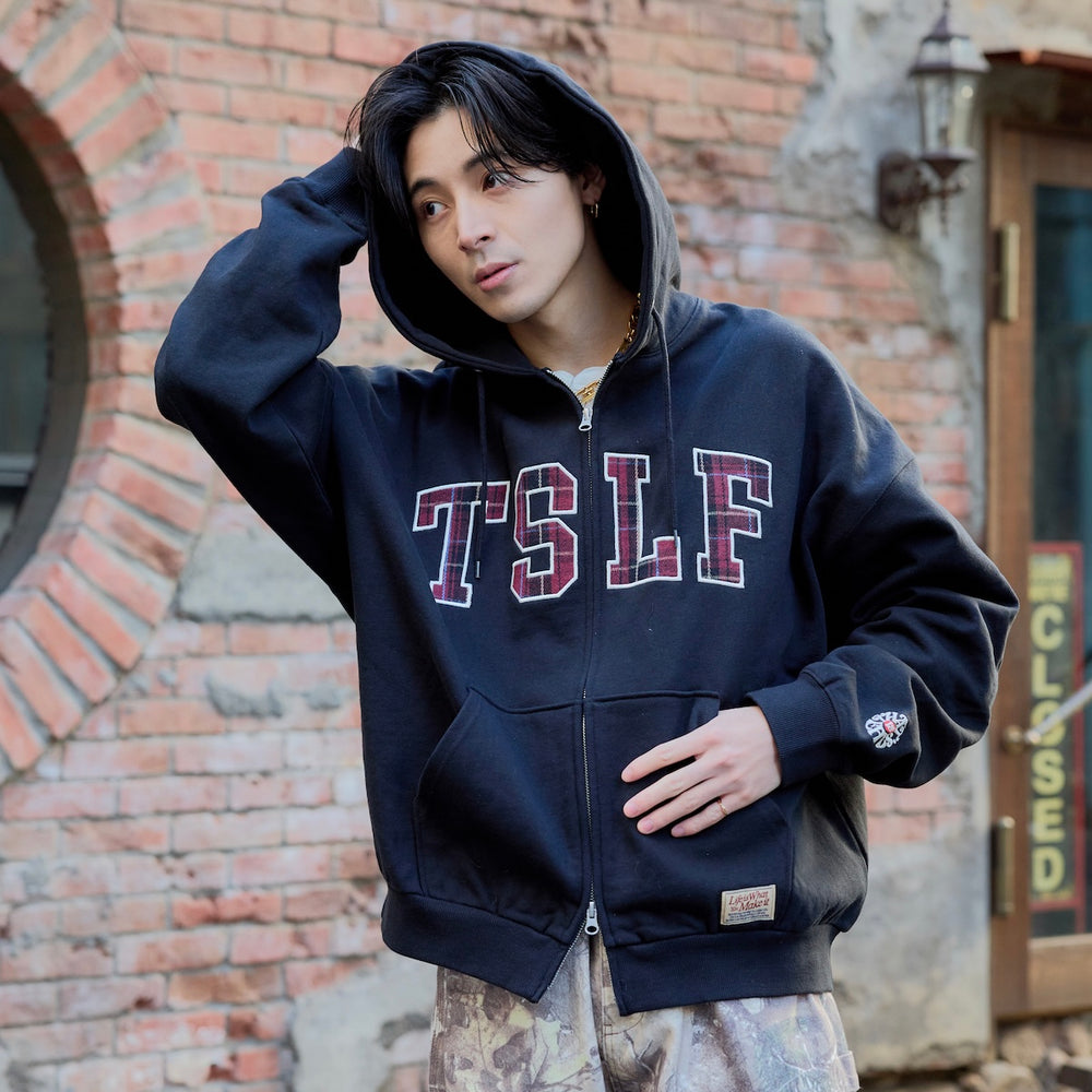 12.0oz FRONT LOGO ZIP HOODIE