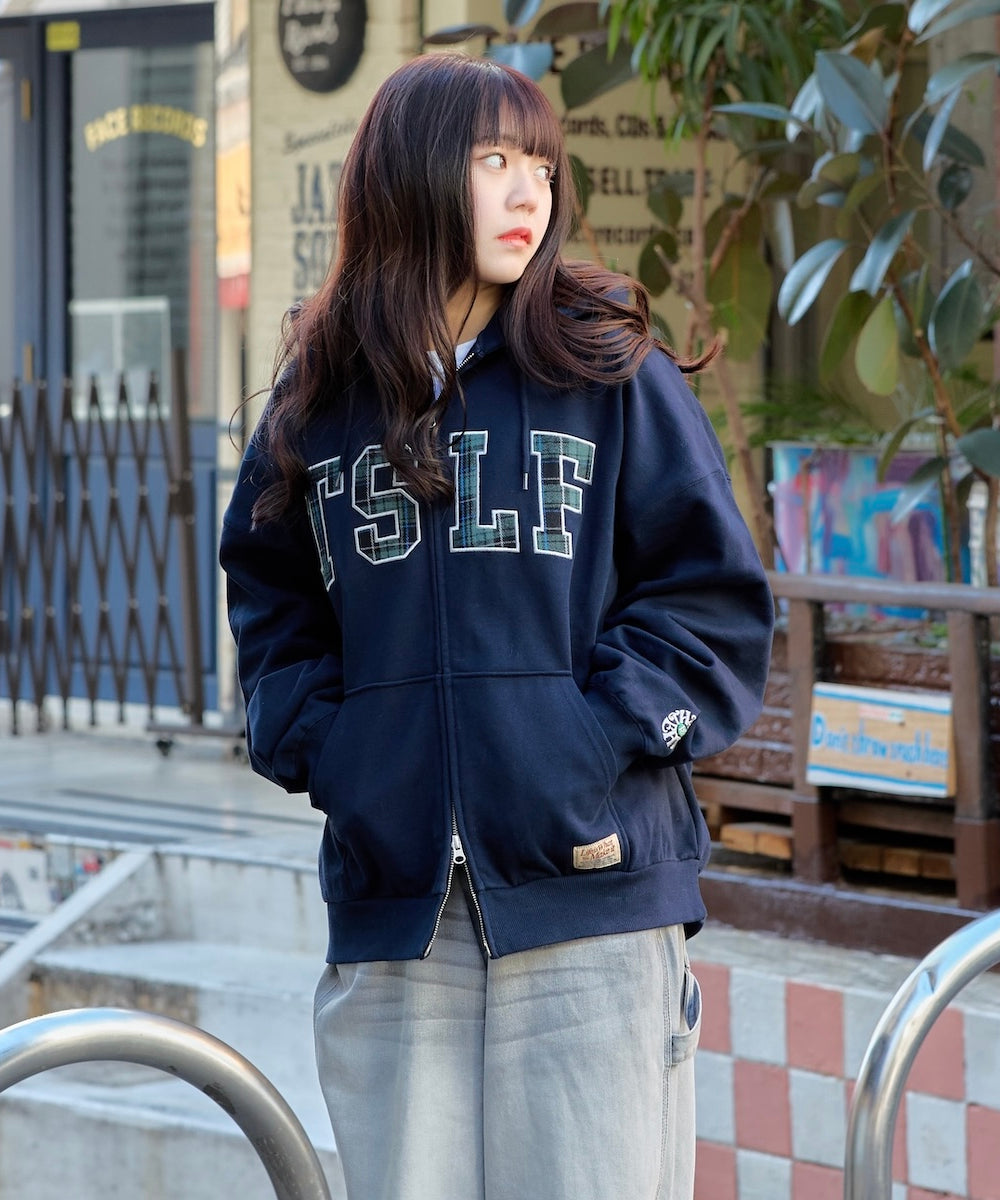 12.0oz FRONT LOGO ZIP HOODIE