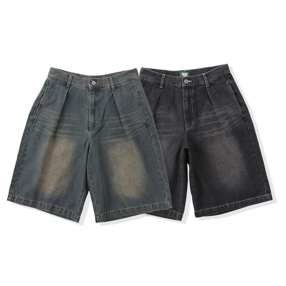 “CAP BOY” logo Original Half Denim pants