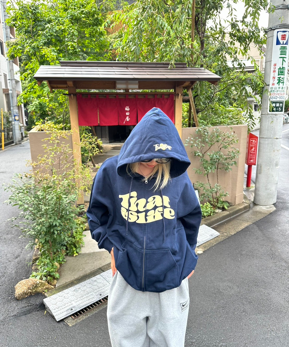 HEAVY WEIGHT 12.0oz FRONT LOGO ZIP HOODIE free
