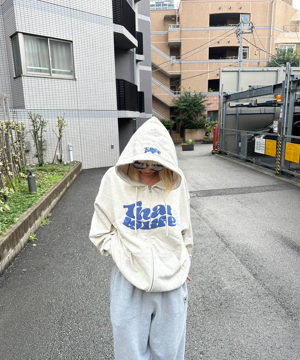 HEAVY WEIGHT 12.0oz FRONT LOGO ZIP HOODIE free