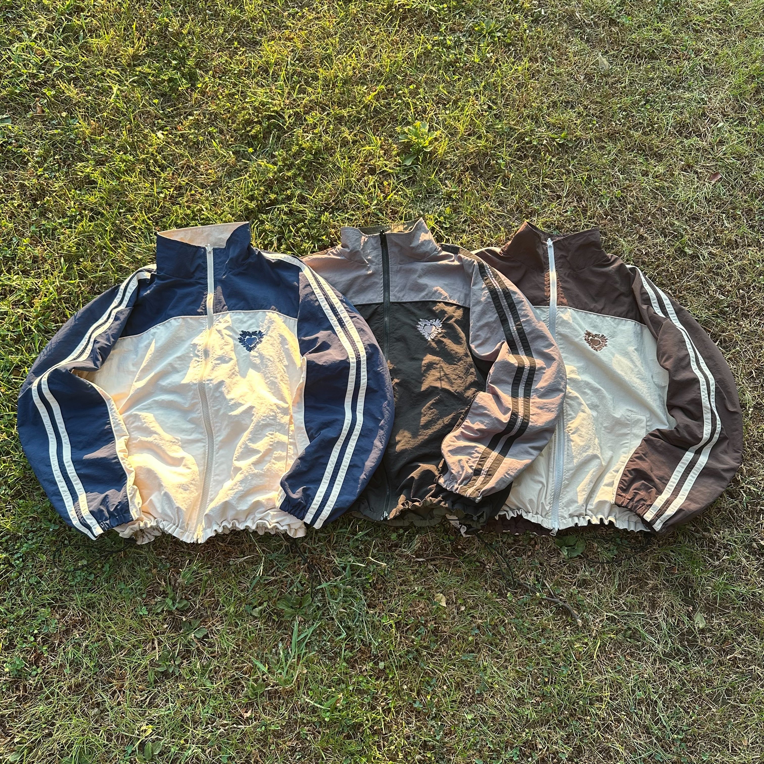 Heart logo 2way Reversible Nylon Jackets