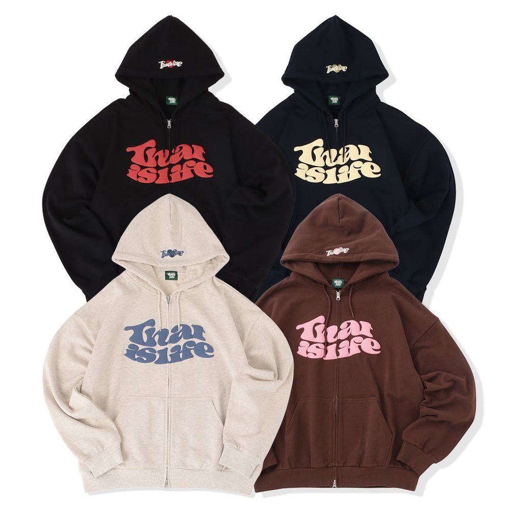 HEAVY WEIGHT 12.0oz FRONT LOGO ZIP HOODIE free