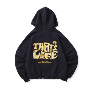 Surf Camo logo front print hoodie