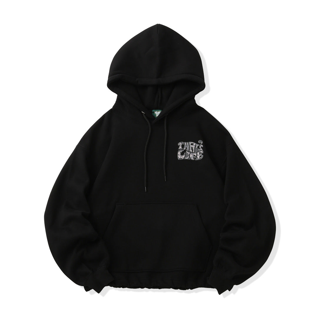 Surf Camo logo front print hoodie