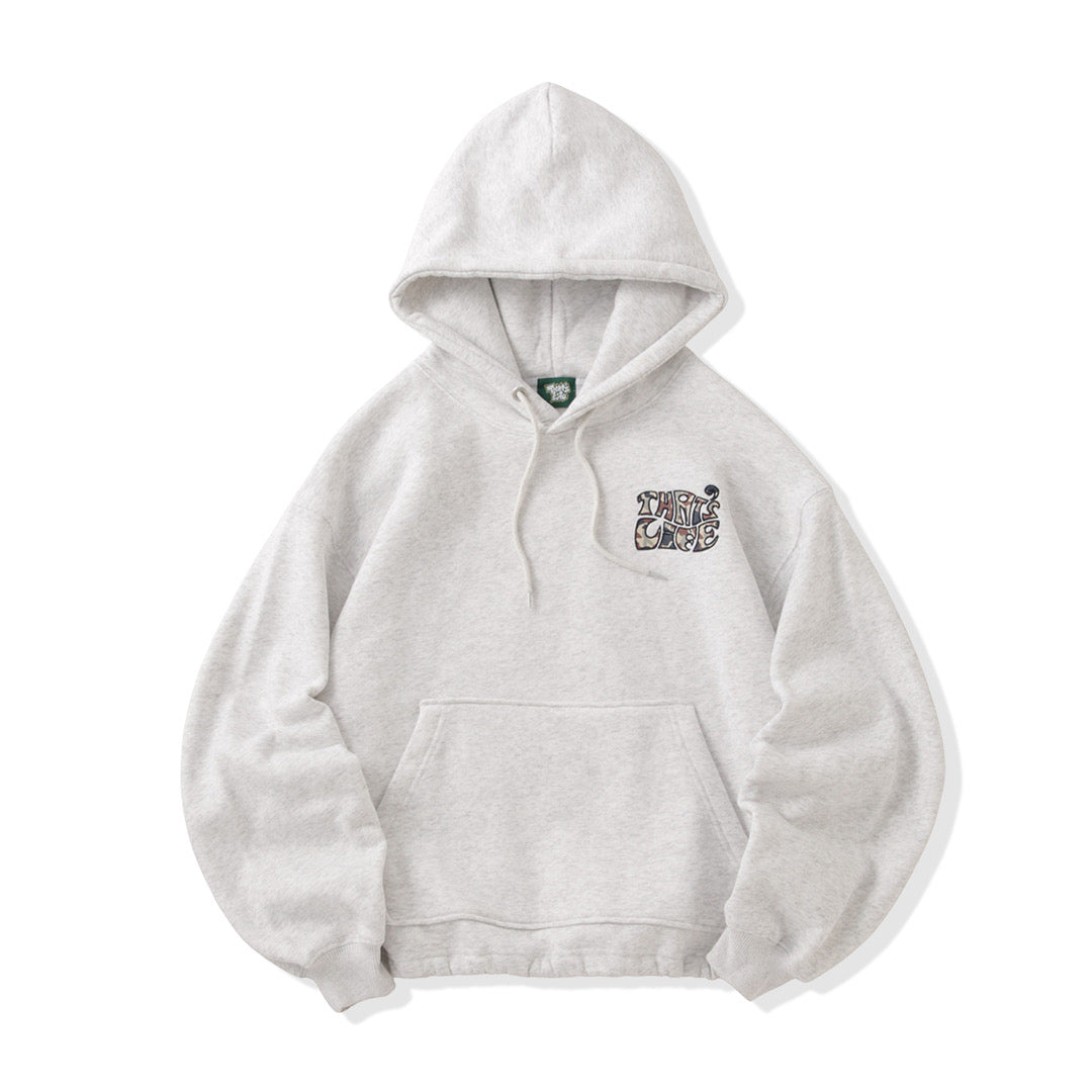Surf Camo logo front print hoodie