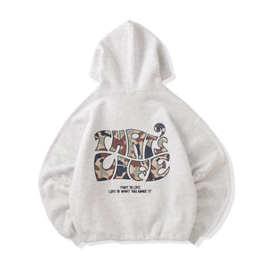 Surf Camo logo front print hoodie
