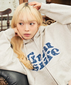 HEAVY WEIGHT 12.0oz FRONT HEART DOT LOGO ZIP HOODIE – That's life