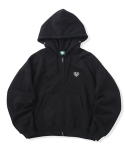 Heart logo Fur zip hoodie – That's life online store