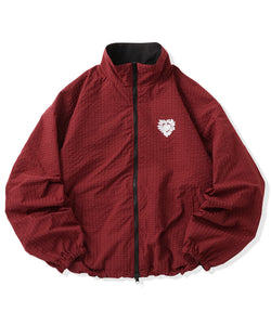 Heart logo 2way Reversible Checked Nylon Jackets – That's life