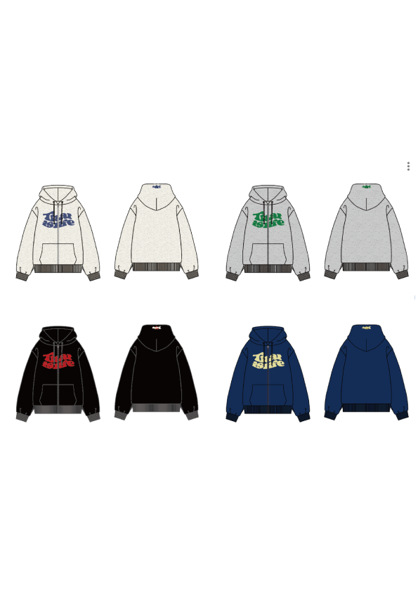 HEAVY WEIGHT 12.0oz FRONT LOGO ZIP HOODIE free