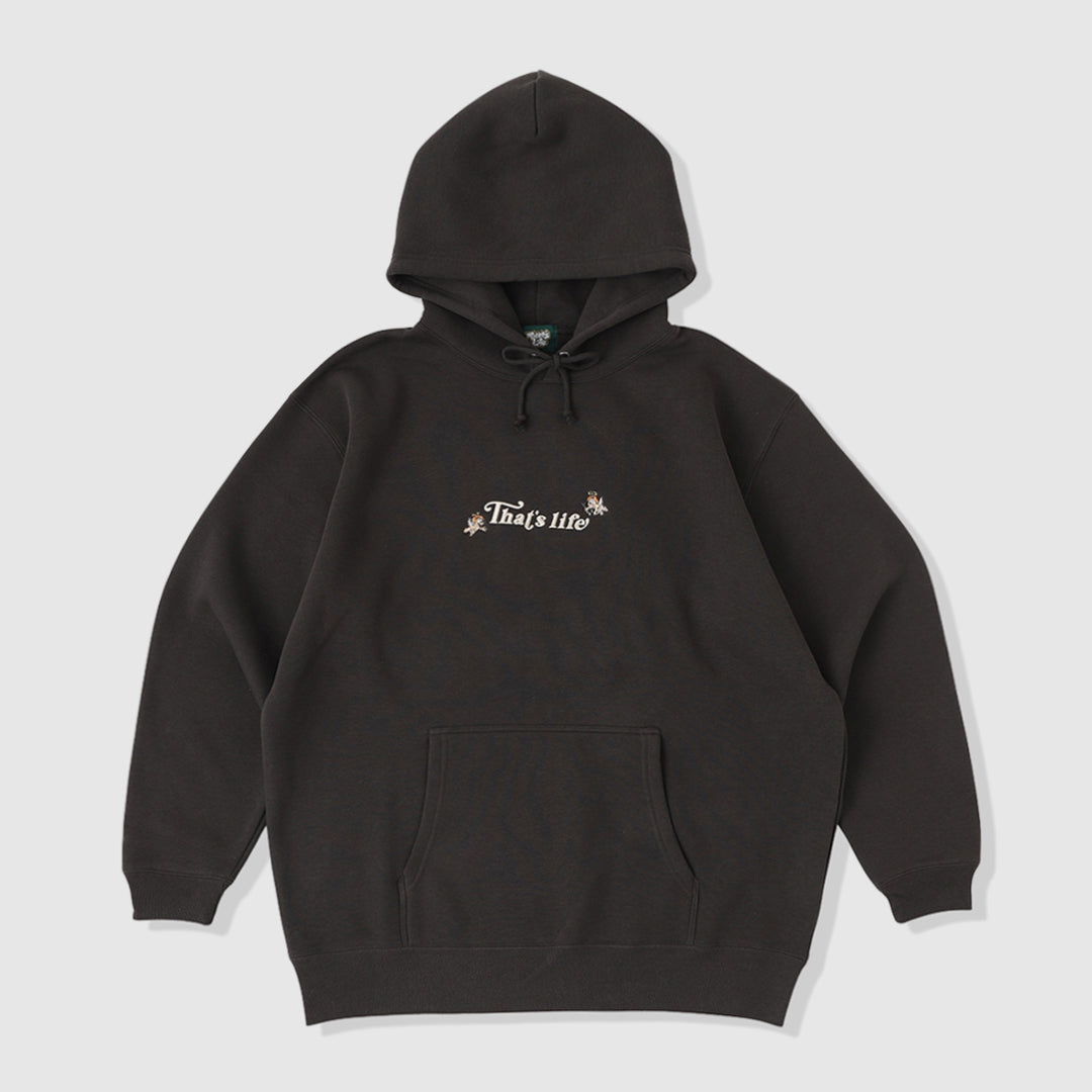 HEAVY WEIGHT ANGEL LOGO HOODIE / Charcoal – That's life online store