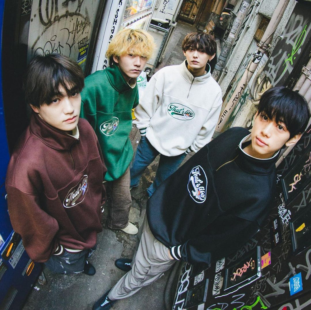 That's life Rib Line Half zip sweat 