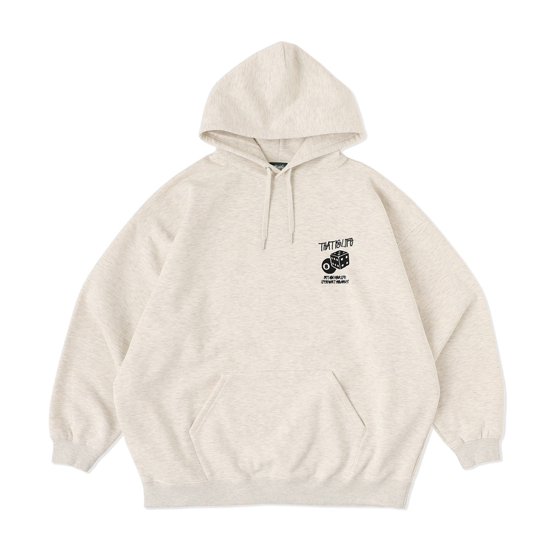 That’s life “DICE” logo hoodie / Ash Gray