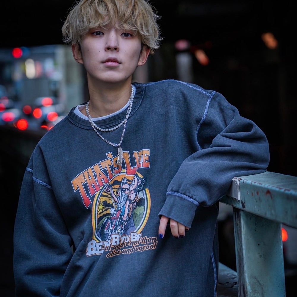 Vintage Style Biker Sweat