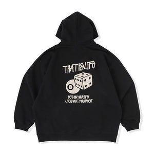 That’s life “DICE” logo hoodie / Black
