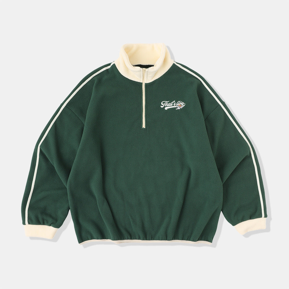 That's life Original Fleece Half zip sweat