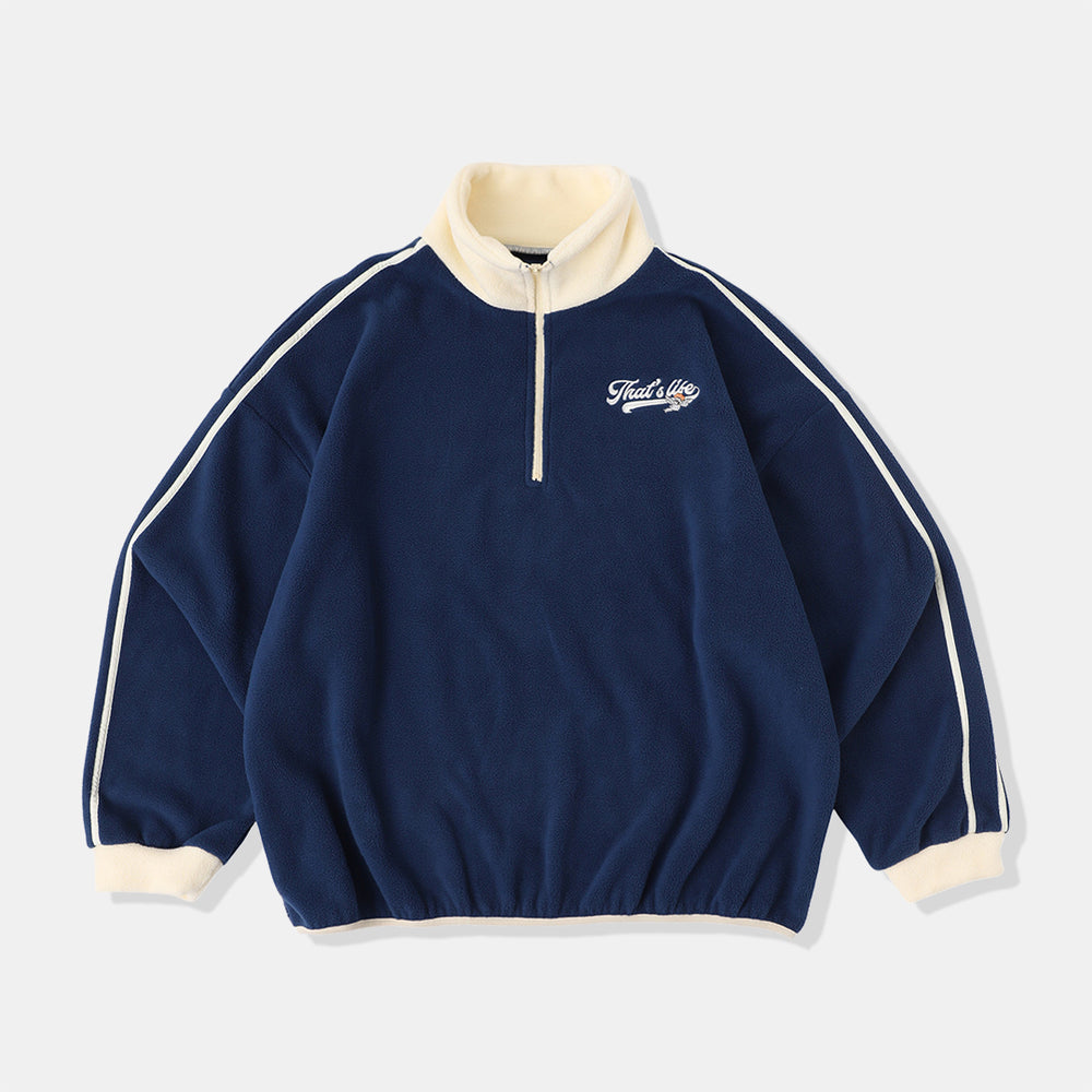 That's life Original Fleece Half zip sweat free