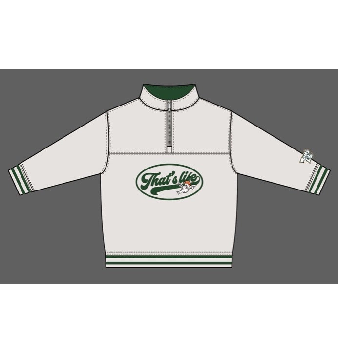 That's life Rib Line Half zip sweat free