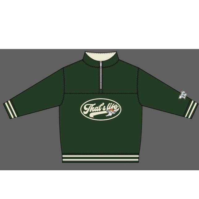 That's life Rib Line Half zip sweat free