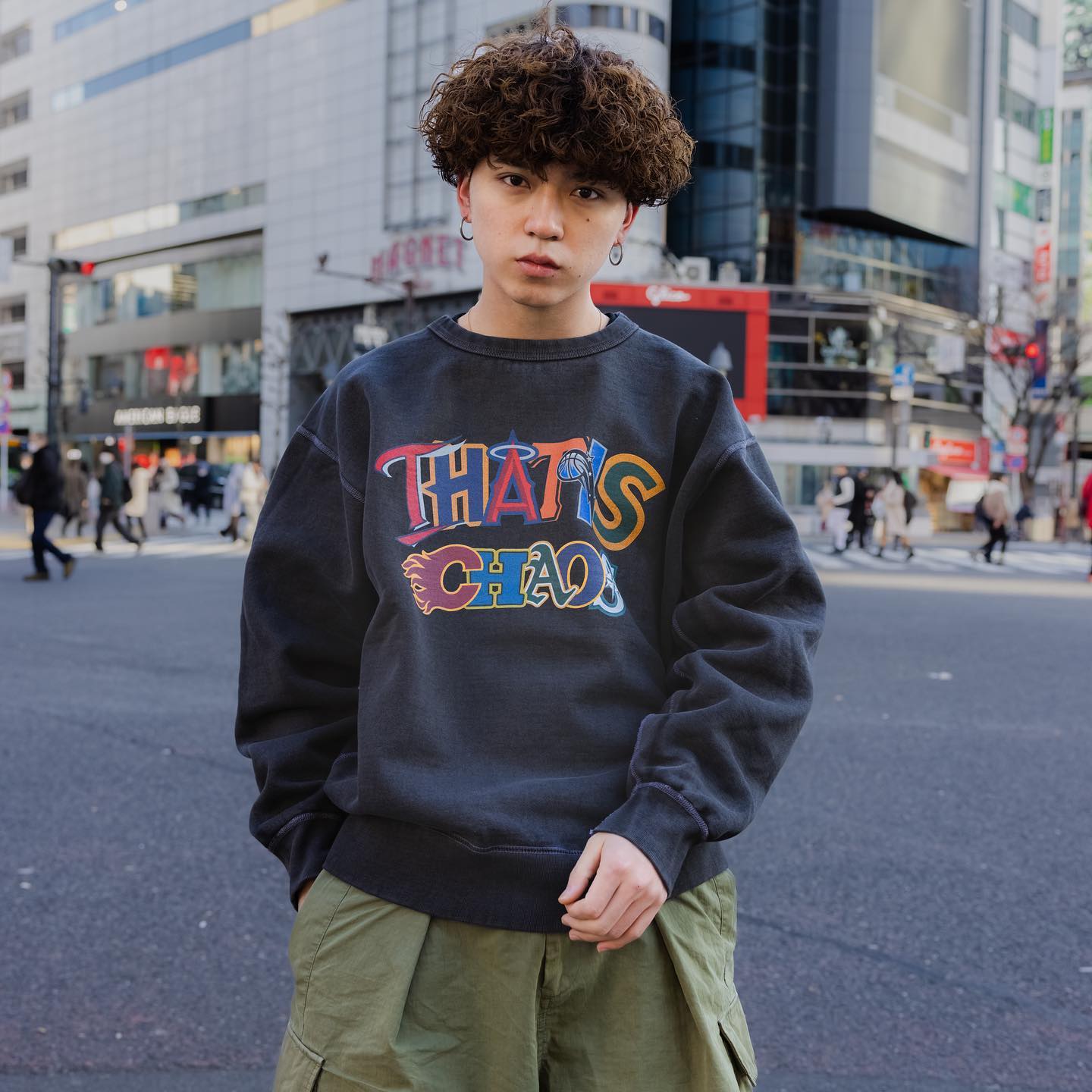 VINTAGE STYLES FRONT LOGO SWEAT – That's life online store